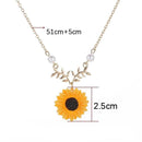 ひまわりメタルネックレス