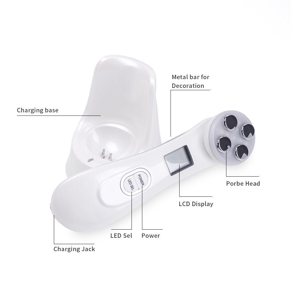 LED フェイシャル光線療法治療装置 - 5 in 1