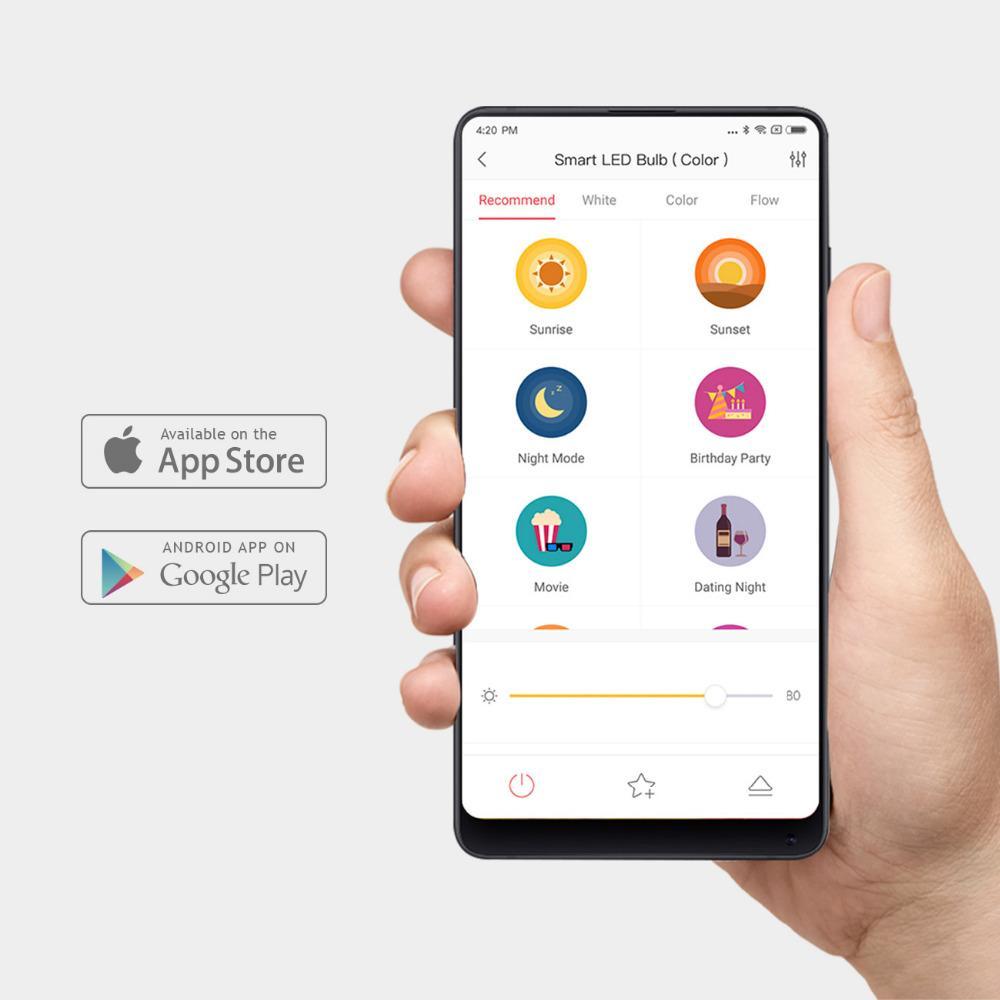 Xiaomi Yeelight II スマート Wifi LED 電球 - 送料無料