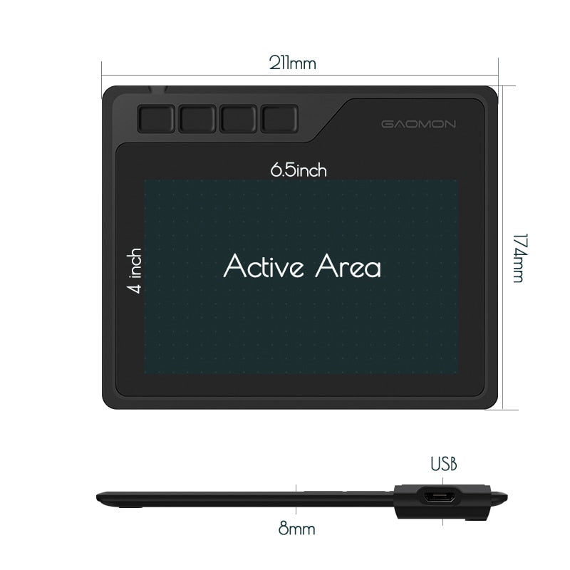 GAOMON S620 Digital Drawing Tablet 
