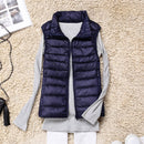 レディース パファー スタンド ベスト