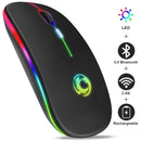 iMice 充電式 RGB ワイヤレス Bluetooth マウス