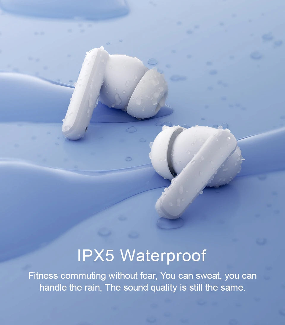 QCY T13 ANC Fone de Ouvido com Cancelamento de Ruído Ativo Bluetooth 5.3