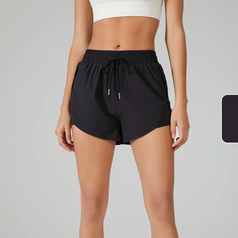 Shorts Duplo de Treino Kaibigam com Ajuste Dinâmico e Bolso Seguro