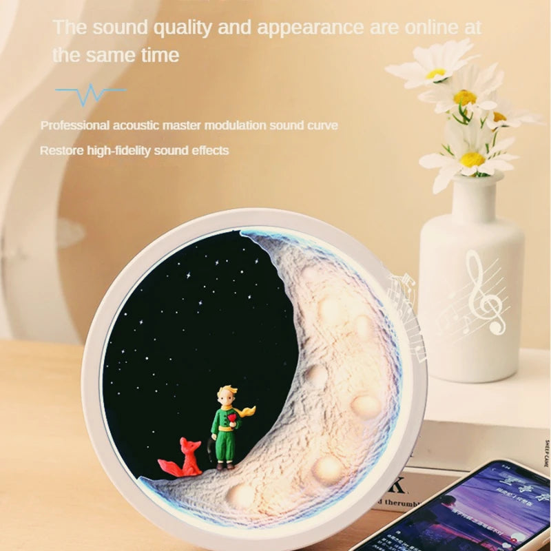 Bluetooth Touch Desktop Speaker, Wireless Atmosphere, Night Light, Small, High Quality, Mini Home Subwoofer, Music Box, Music Sp