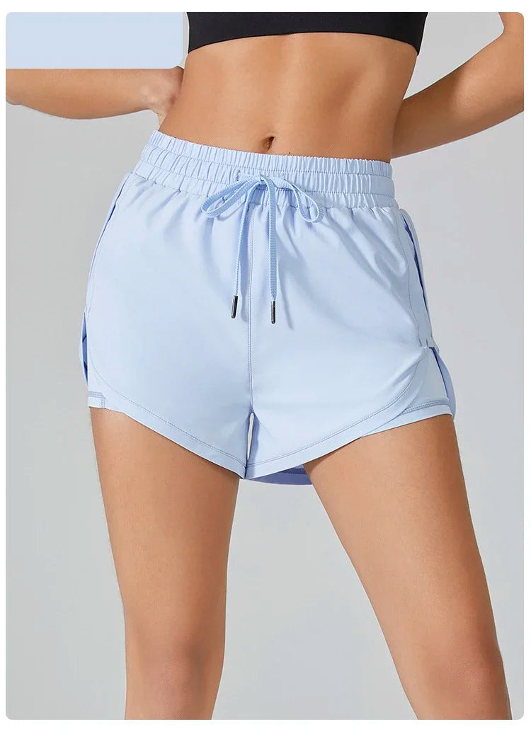 Shorts Duplo de Treino Kaibigam com Ajuste Dinâmico e Bolso Seguro