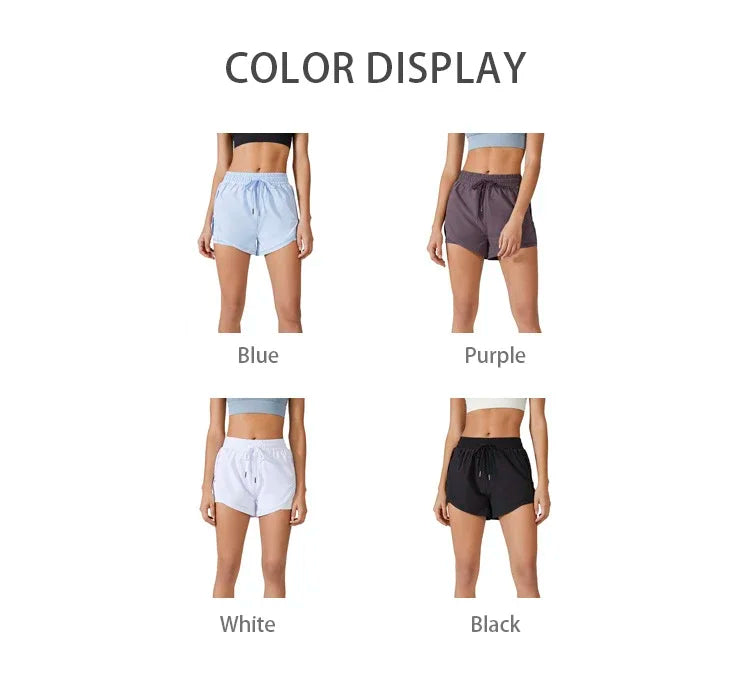 Shorts Duplo de Treino Kaibigam com Ajuste Dinâmico e Bolso Seguro