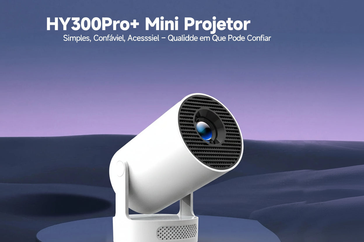 Projetor Magcubic HY300 Pro+ com suporte a 4K, alto-falante de 5W, Android 11, 8000 Lumens, WiFi6, BT5.4, projetor de vídeo para home theater ao ar livre.