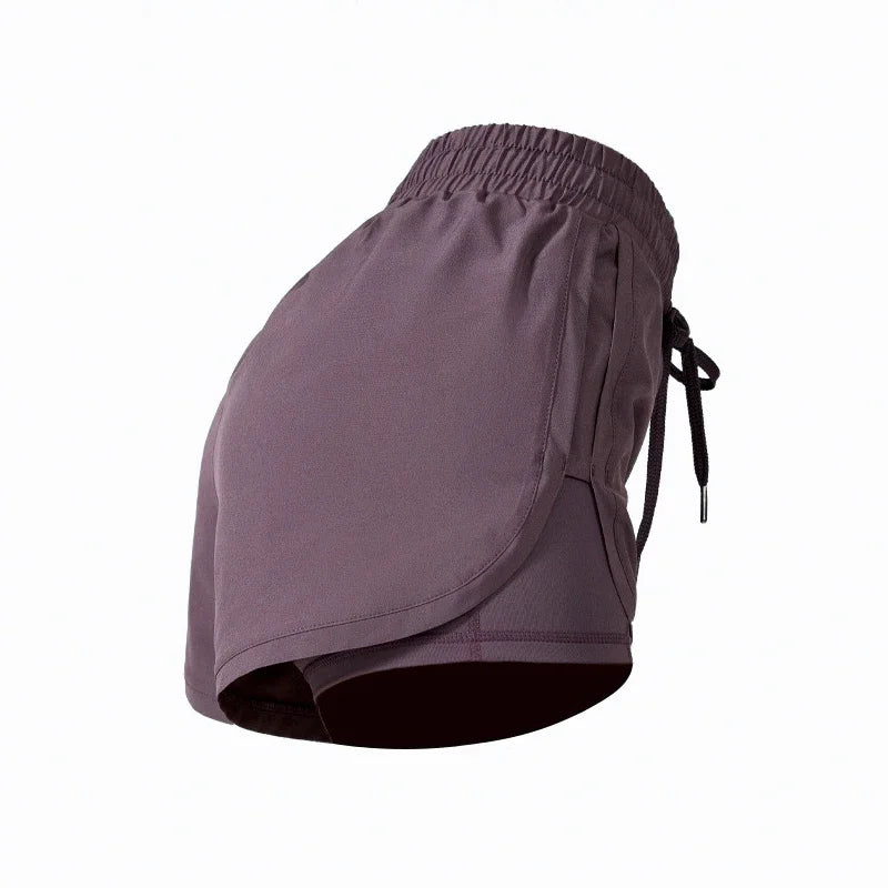 Shorts Duplo de Treino Kaibigam com Ajuste Dinâmico e Bolso Seguro