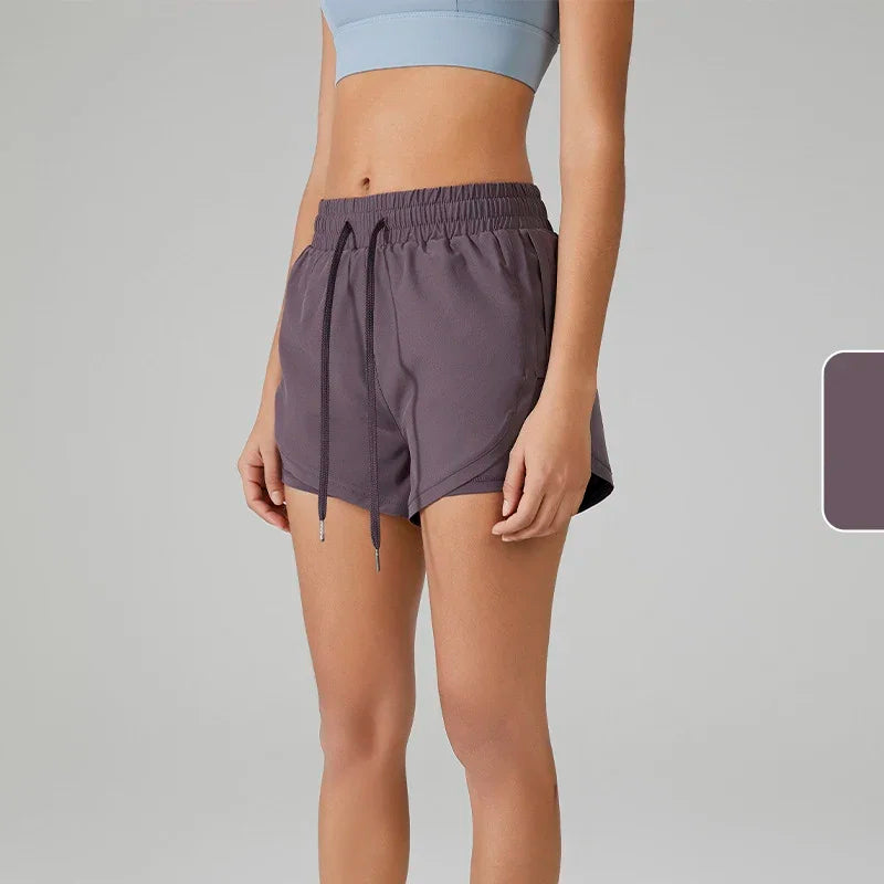 Shorts Duplo de Treino Kaibigam com Ajuste Dinâmico e Bolso Seguro