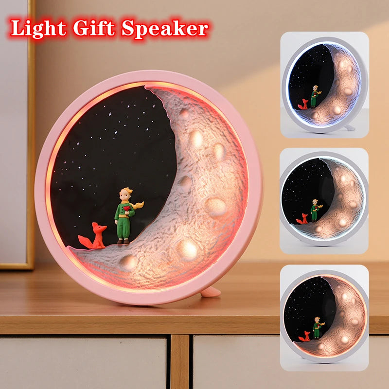 Bluetooth Touch Desktop Speaker, Wireless Atmosphere, Night Light, Small, High Quality, Mini Home Subwoofer, Music Box, Music Sp