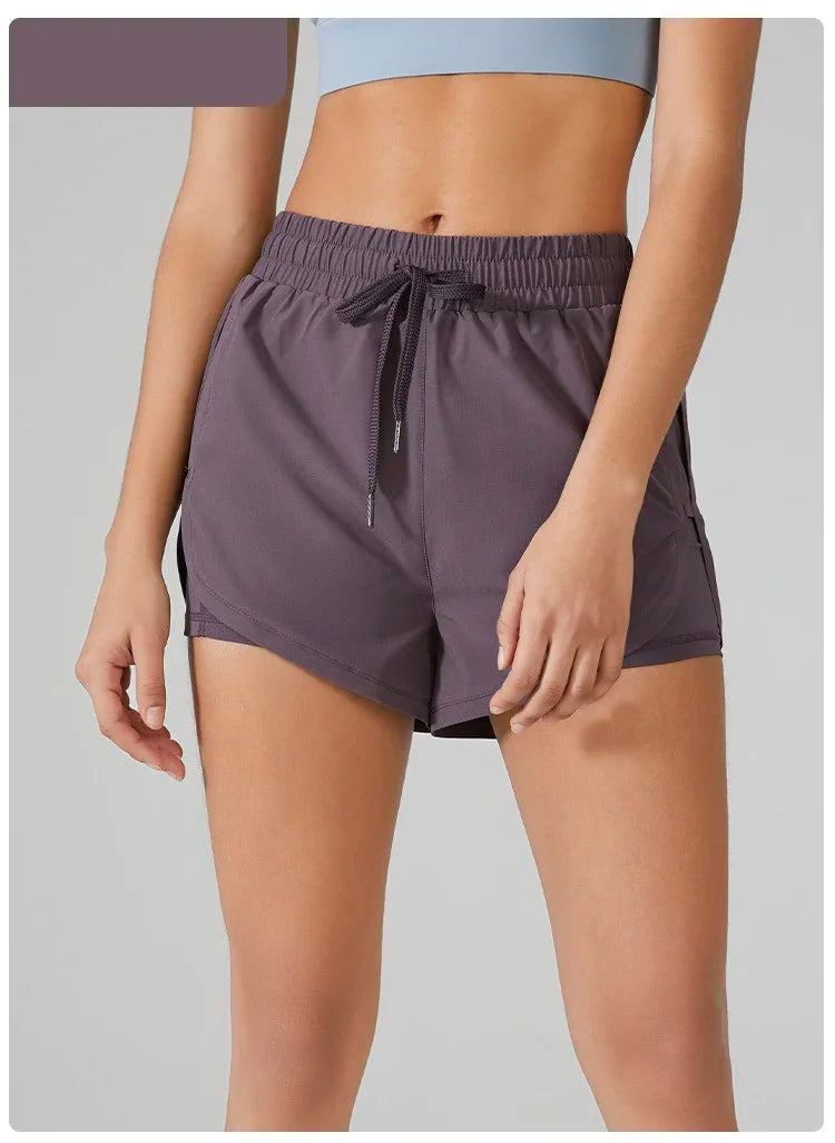 Shorts Duplo de Treino Kaibigam com Ajuste Dinâmico e Bolso Seguro