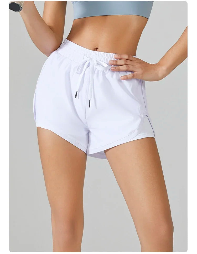 Shorts Duplo de Treino Kaibigam com Ajuste Dinâmico e Bolso Seguro