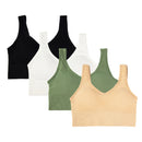 Sutiãs Esportivos, Sutiãs Femininos Sem Bojo Básicos Sem Costura Laterais