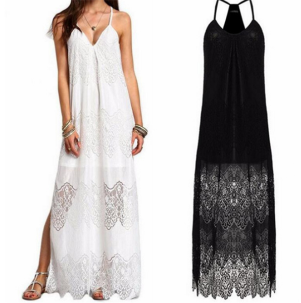 Long Lace Maxi Dress