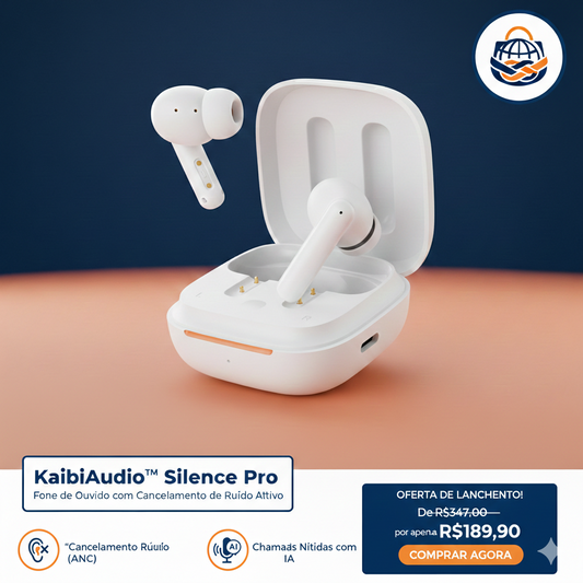 QCY T13 ANC Fone de Ouvido com Cancelamento de Ruído Ativo Bluetooth 5.3